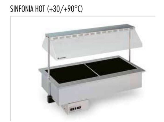 Vetrina calda Drop-in da incasso Sinfonia 4 HOT